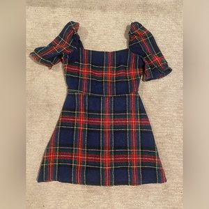 Plaid Fore Dress